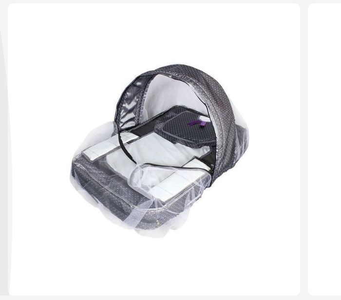 Patterned Convenient Baby Bed With Net