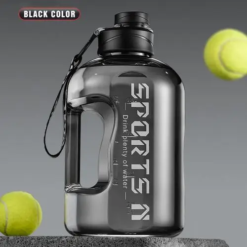 1700ml High Capacity Sports Water Bottle – Black
